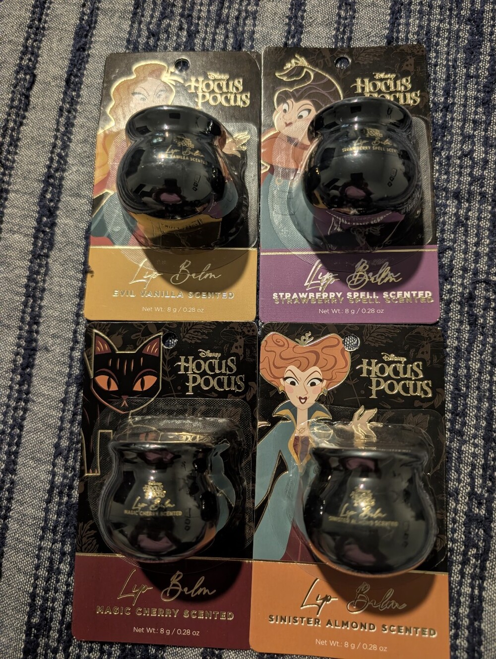 4 New Hockes Pocus Lip Balm Cauldron